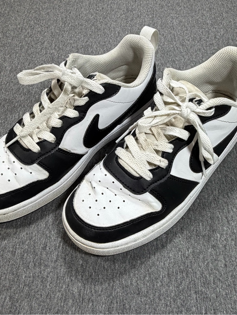 Nike Court Borough Recraft Low Black and White DV5456-131 5.5Y Youth